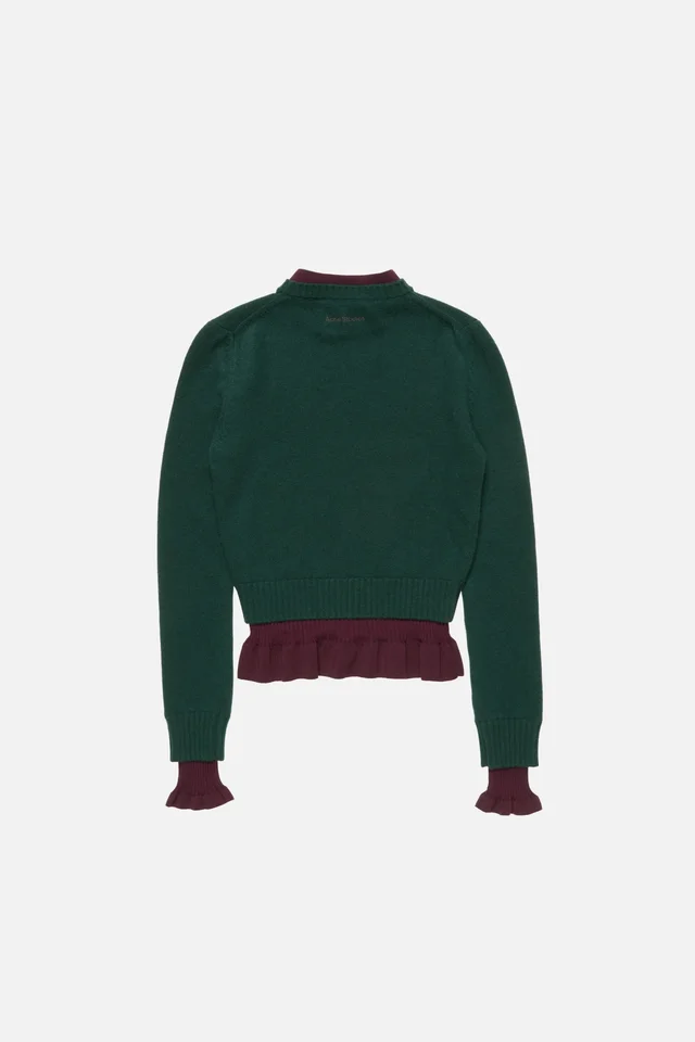 Acne Studios ruffled layered-effect sweater, photo 2 of 6 from SENSER