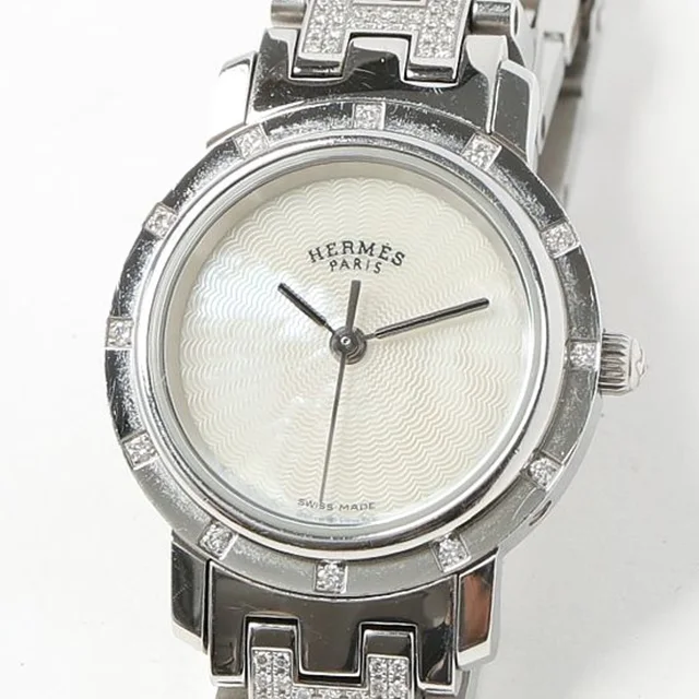 Hermès Clipper 24mm Full Set Diamond Watch from A Retro Tale, photo 3 of 8
