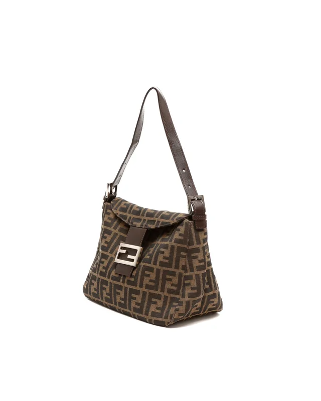 Fendi Zucca Fold-Over Baguette Bag in Canvas from A Retro Tale, photo 2 of 9
