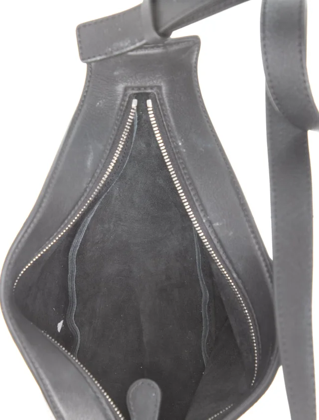 The Row Leather Shoulder Bag in black Leather from The RealReal, photo 5 of 5