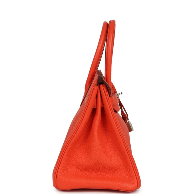 Hermès Birkin 30 Orange Poppy Togo Palladium Hardware in Orange Togo leather from Madison Avenue Couture, photo 2 of 2