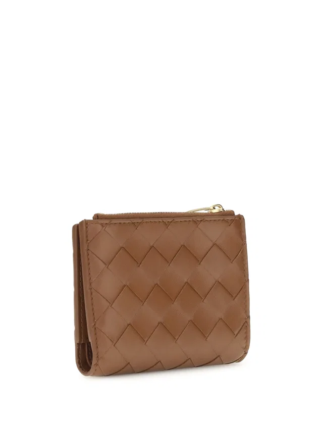Bottega Veneta Intrecciato Lambskin Wallet — Brown in Brown Lambskin from HEWI