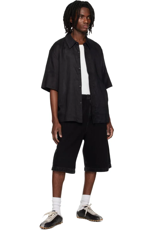 Entire Studios Black Spar Shorts, photo 4 of 4 from SSENSE