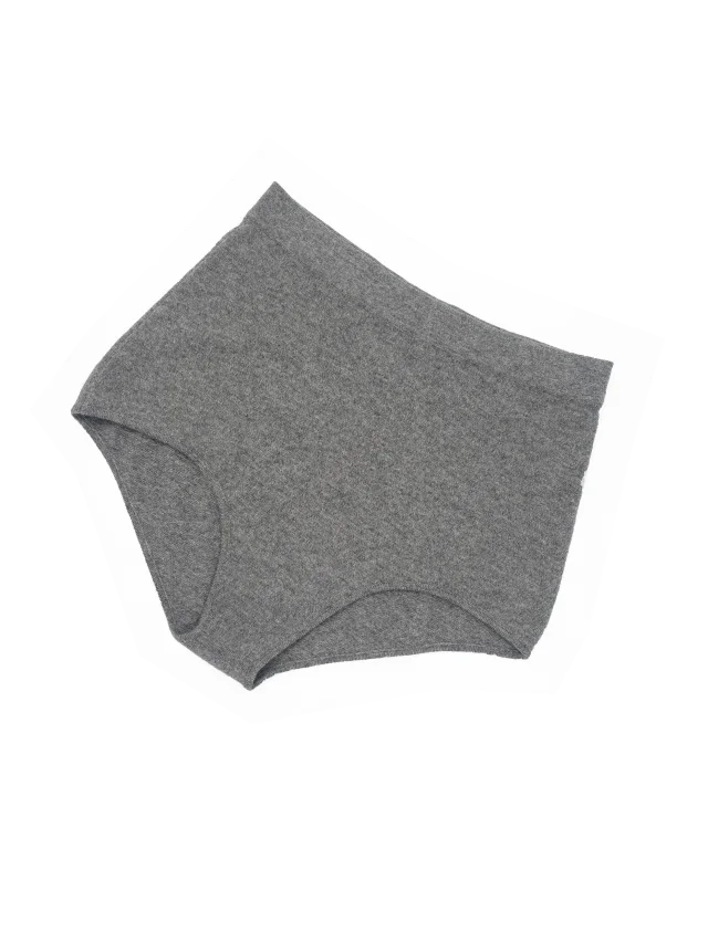 Alaïa gray cashmere mini shorts in Grey Cashmere from James Veloria