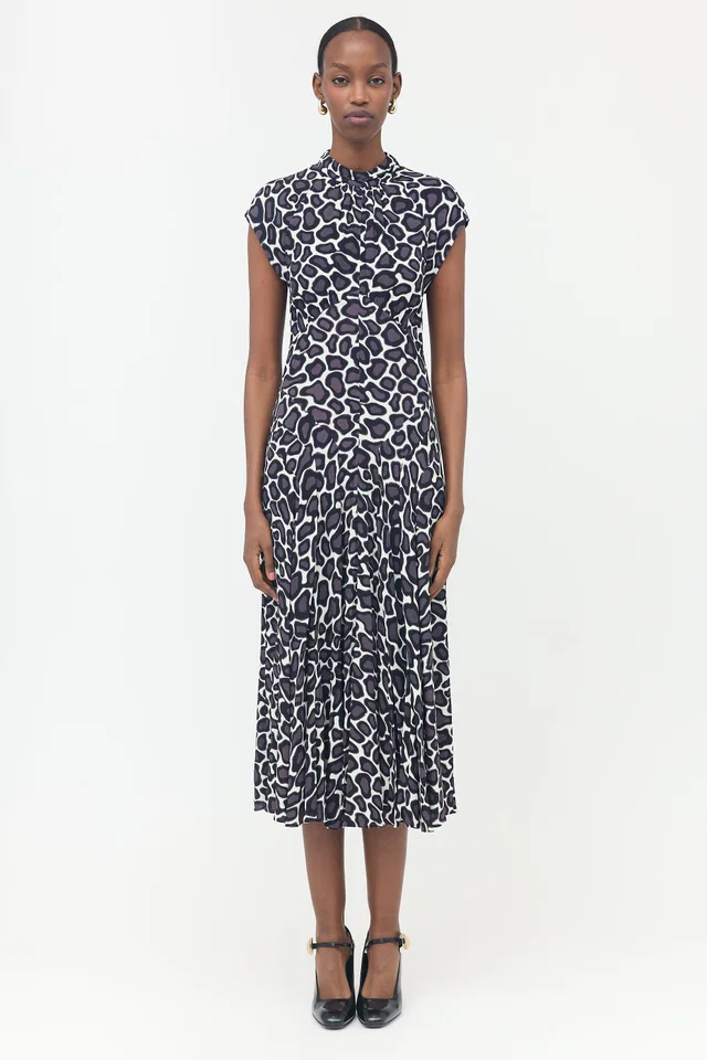 Proenza Schouler Crepe Printed Dress in Multicolor from VSP Consignment