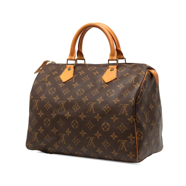 Brown Louis Vuitton Monogram Speedy 30 Boston Bag in Brown Coated canvas from Designer Revival, photo 2 of 2