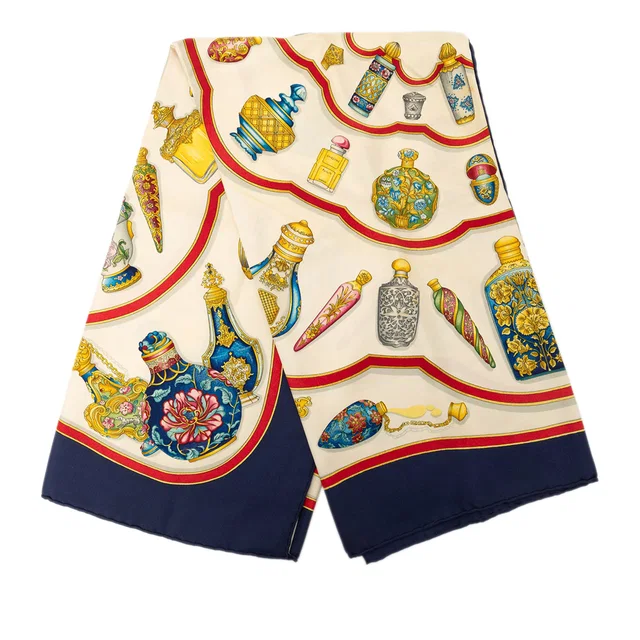 Multi Hermès Qu Importe le Flacon Silk Scarf 90 Scarves in Silk from Designer Revival