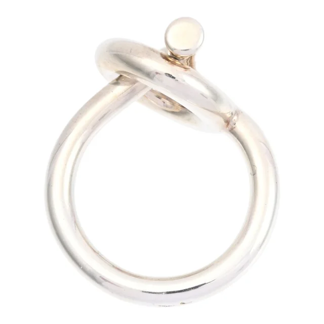 Hermès 925 Echapée MM Ring #52 Silver in Silver from VINTAGE QOO TOKYO, photo 2 of 7