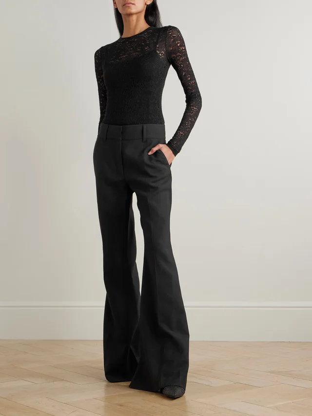 GABRIELA HEARST Evander open-knit wool and cashmere-blend top in Black, photo 2 of 2 from NET-A-PORTER (Canada)