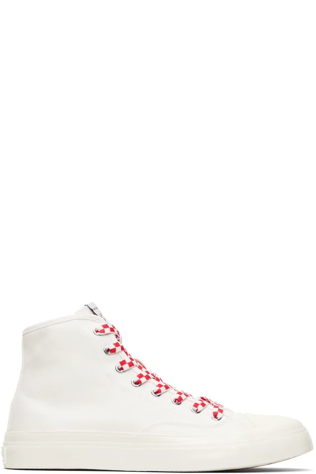White Kenzo Paris 'KENZO Hoshi' High Top Sneakers, image 1 of 1 from SSENSE