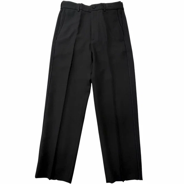 Gucci Logo Embroidery Side Line Trousers Pants Black 44 in Black from The Reluxe