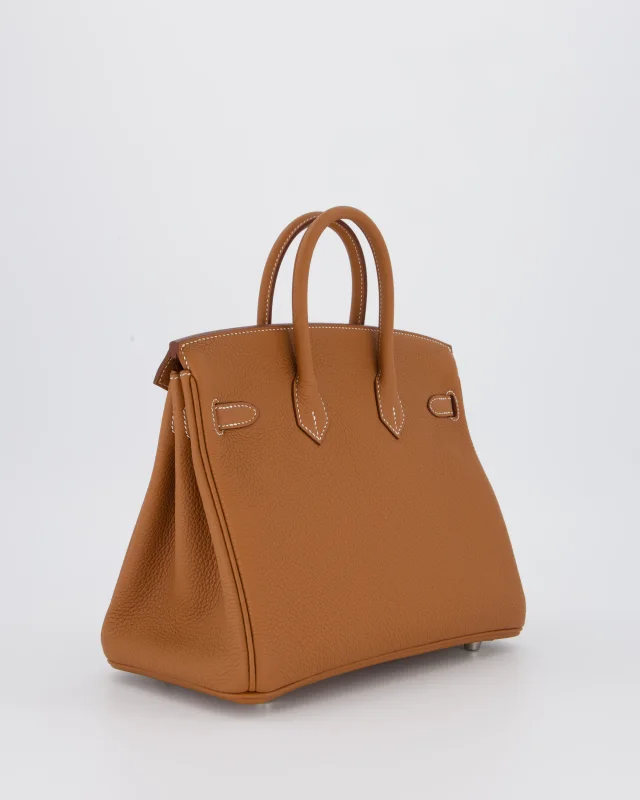 Hermès Birkin 25 Retourne Bag in Gold Togo leather from Sellier, photo 7 of 21