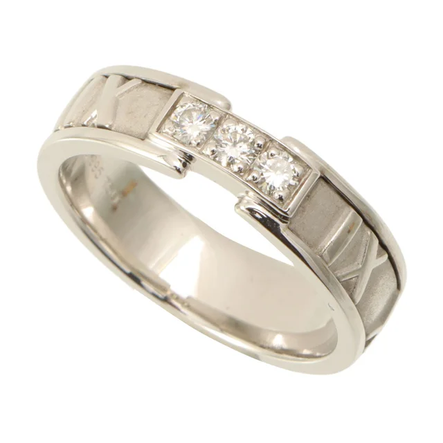 Tiffany & Co. 18K Atlas Ring #53 Silver in Silver from VINTAGE QOO TOKYO