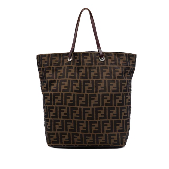 Brown Fendi Zucca Canvas Tote in Brown Canvas from Designer Revival