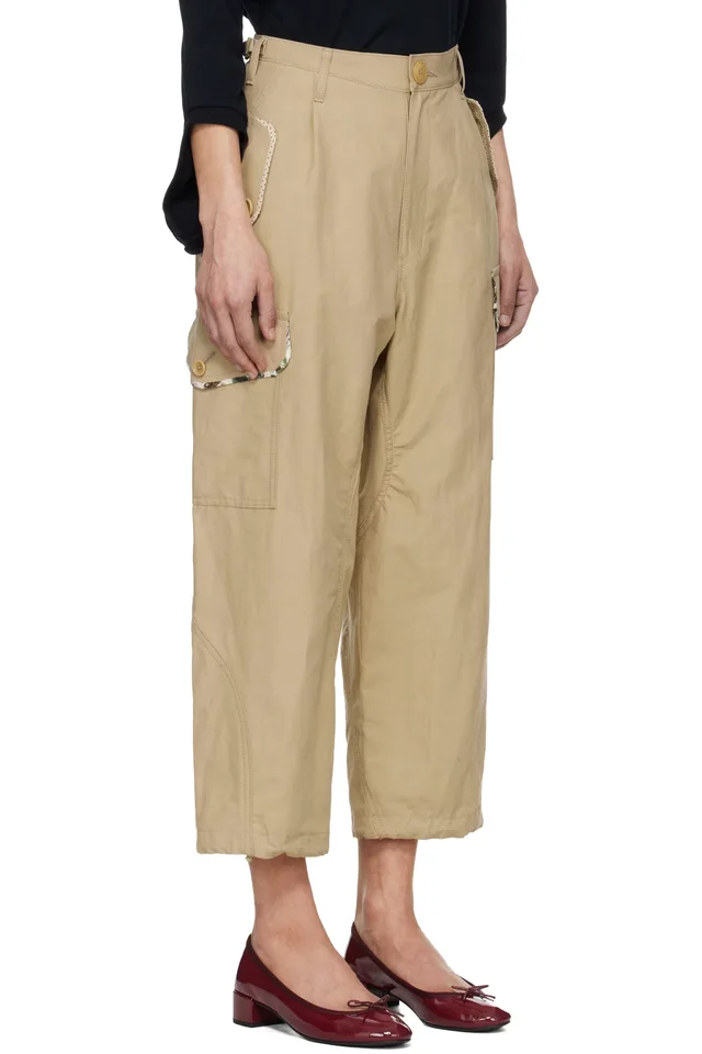 UNDERCOVER Beige UC1F1509 Cargo Pants, photo 2 of 4 from SSENSE