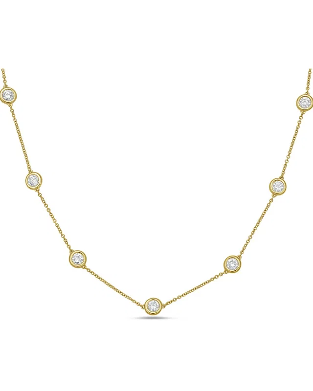 Diana M Lab Grown Diamonds Diana M. 14K 3.00 ct. tw. Lab-Grown Diamond Necklace, image 1 of 1 from Rue La La