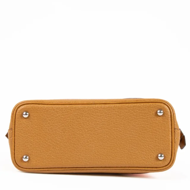Hermès Bolide 1923 Mini Travel Caramel Chevre Mysore PHW in Goatskin from Labellov, photo 8 of 11