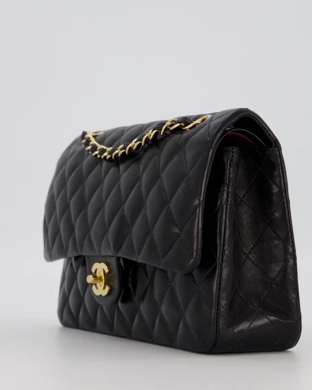 Chanel Vintage Medium Classic Double Flap Bag in Black Lambskin from Sellier, photo 3 of 3