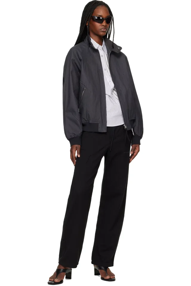 POST ARCHIVE FACTION (PAF) Black Work Track Pants, photo 4 of 4 from SSENSE