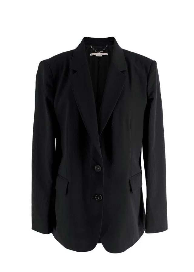 Stella McCartney Black Single Breasted Blazer in Black from HEWI
