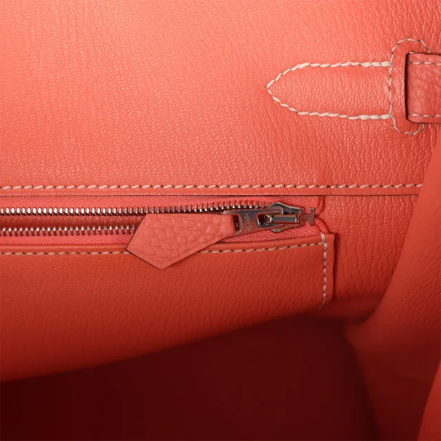 Hermès Birkin 35 Crevette Clemence Palladium Hardware in Clemence leather from Madison Avenue Couture, photo 9 of 9