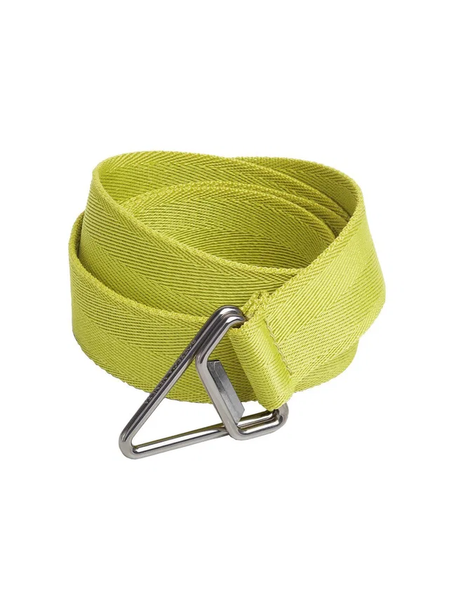 Bottega Veneta Nastro Belt — Green Textile in Green Woven leather from HEWI