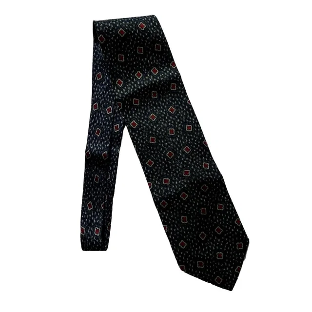 #7094 Giorgio Armani Cravatte Blue Print Silk Necktie Tie 4 X 57 In in blue Silk from Poshmark