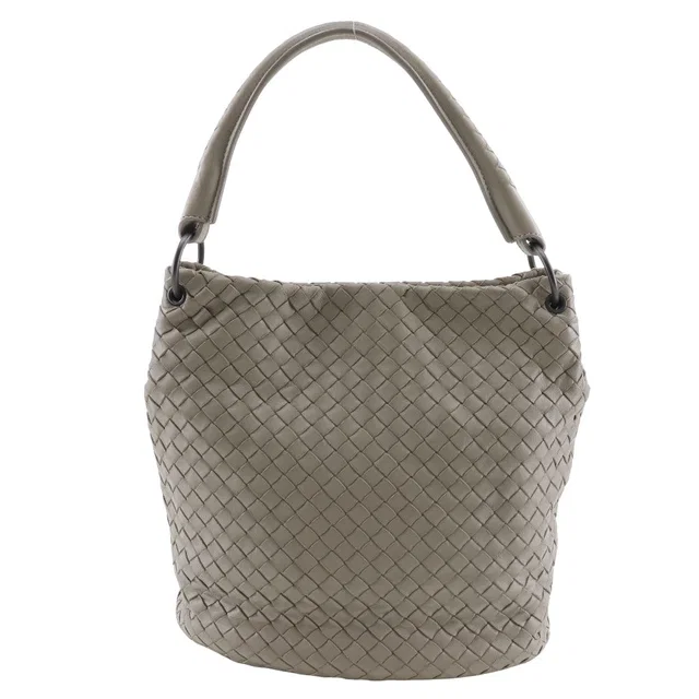 Bottega Veneta Intrecciato Lambskin Shoulder Bag in Lambskin from LuxUness