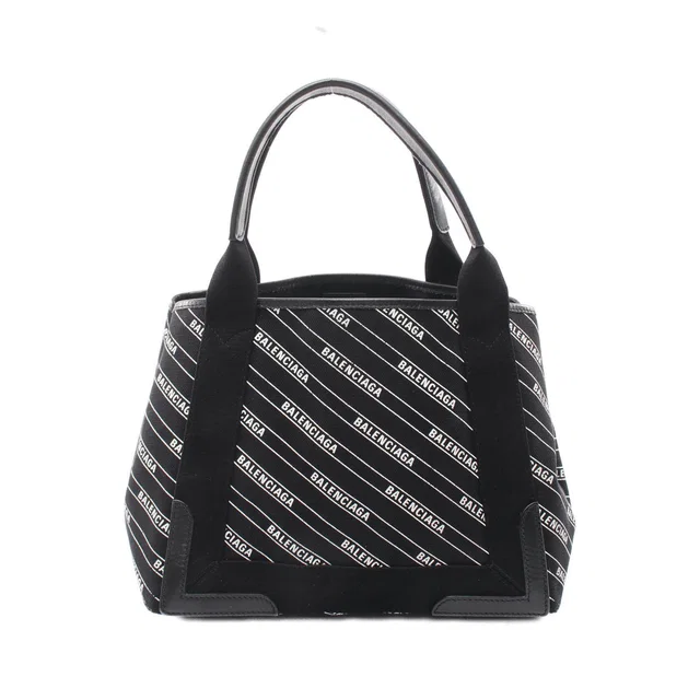 Balenciaga NAVY CABAS S tote bag in Navy Canvas from LuxUness