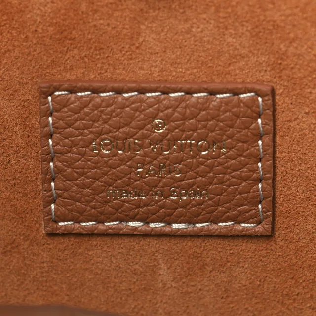 Louis Vuitton Grained Calfskin Low Key Hobo MM Cognac in Brown Caviar leather from FASHIONPHILE, photo 7 of 13