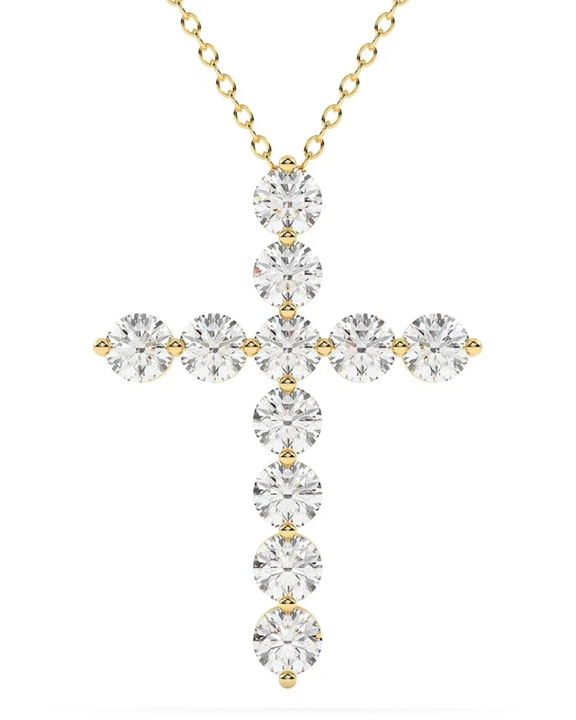 Lab Grown Diamonds 14K 4.00 ct. tw. Lab-Grown Diamond Necklace, image 1 of 1 from Gilt