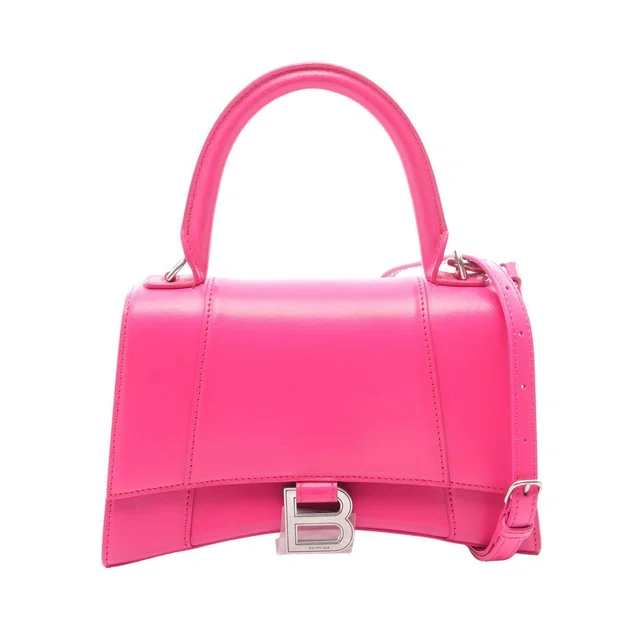Balenciaga Hourglass Small Leather 2way Handbag in Leather from LuxUness