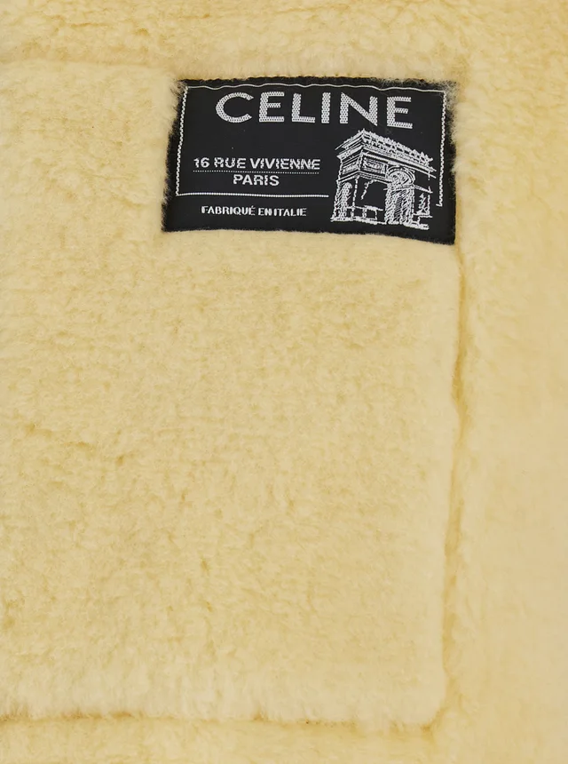 Celine Polar Fleece Jacket with High Collar and Front Closure in Beige Women, photo 3 of 3 from SENSER
