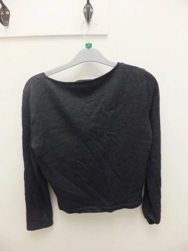 Chanel Jumper Dark Grey Size: 12 in Grey Cashmere from Oxfam Online Shop, photo 2 of 3