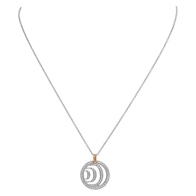 Damiani "Damianissima" diamond necklace 18k white & pink gold in White White Gold, Pink Gold from Gray And Sons