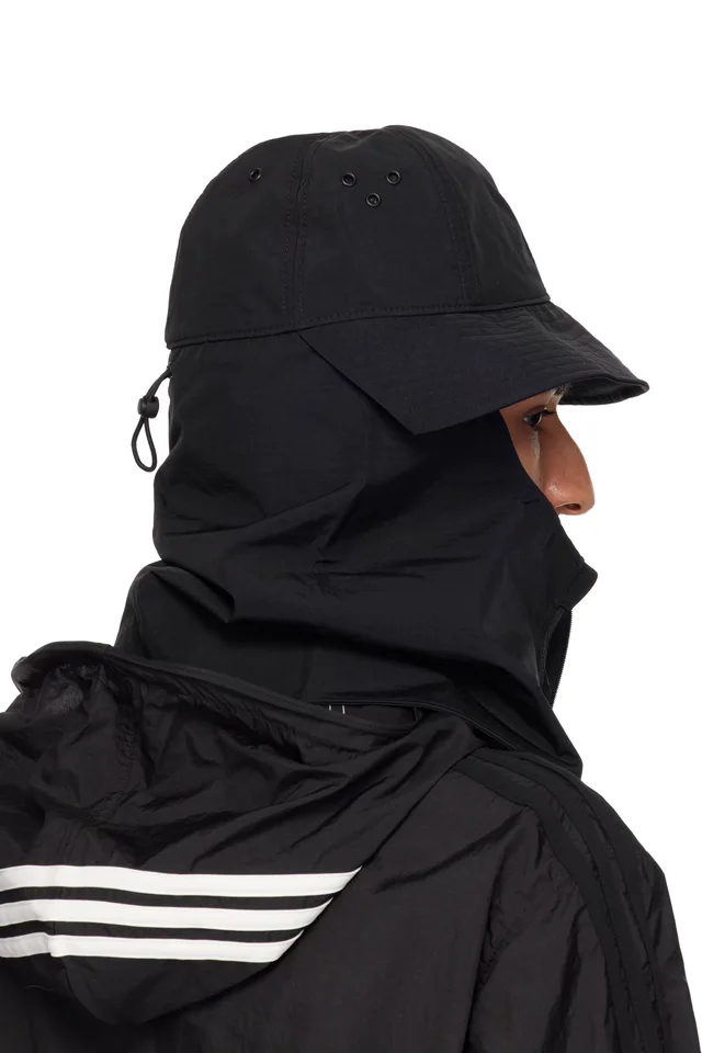 Y-3 Black Util Bucket Hat, photo 3 of 3 from SSENSE