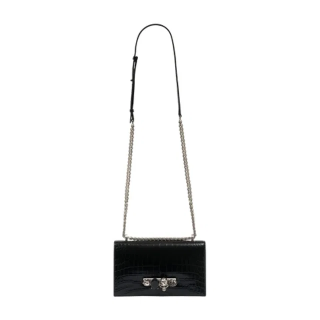 Alexander McQueen Crossbody Bag — Black Calfskin in Black Calfskin from HEWI