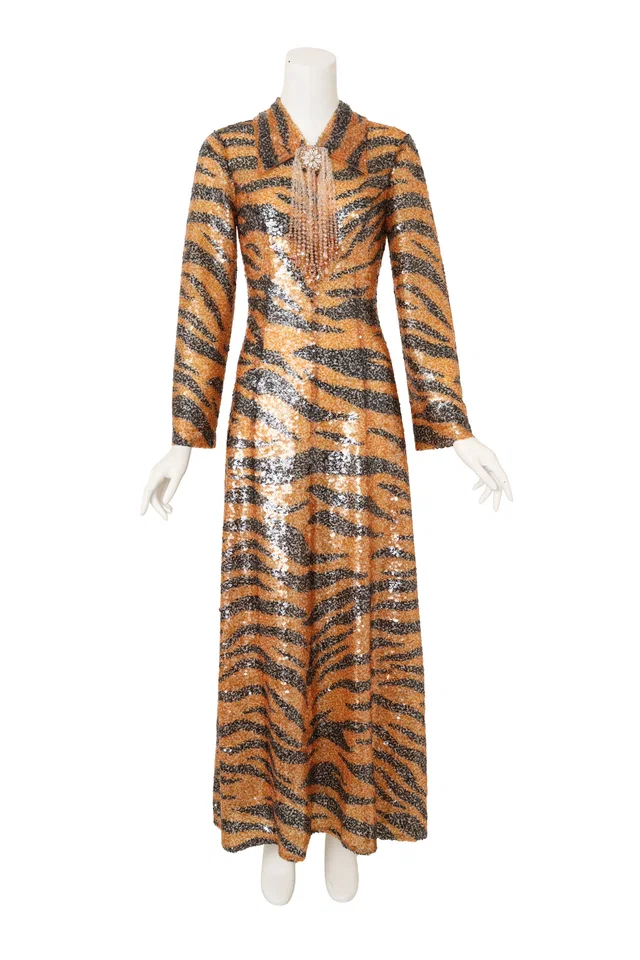 Gucci 2023 S/ Sequin Tiger Gown from Recess LA