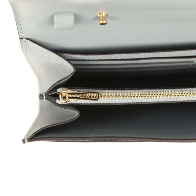 Hermès Constance Wallet To Go Gris Pantin Epsom Gold Hardware in Grey Epsom leather from Madison Avenue Couture, photo 9 of 10