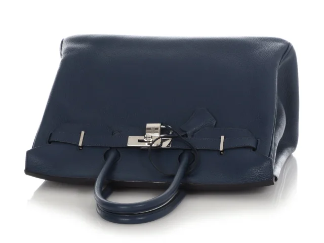 Hermès Bleu de Malte Togo Birkin 35 in Blue Togo leather from Ann's Fabulous Finds, photo 1 of 1
