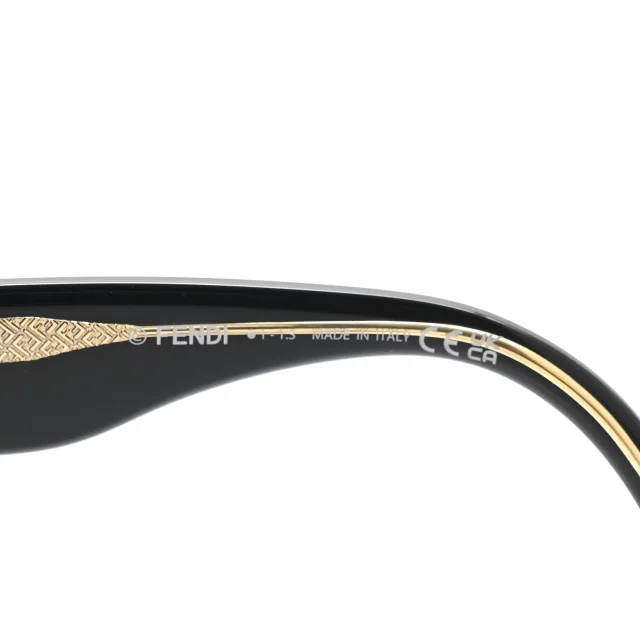Acetate Fendi Square Sunglasses FE40101I Black in Black from FASHIONPHILE, photo 5 of 7
