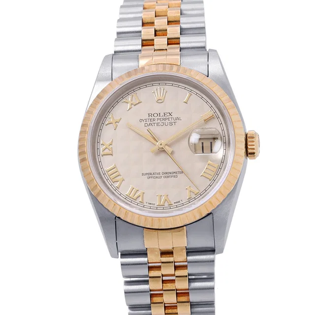 Rolex Datejust W36mm Stainless Steel K18YG Ivory Dial16233 in White from GALLERY RARE