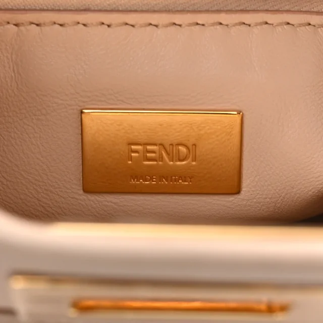 Fendi Nappa Mini Peekaboo Iconic Satchel Rosa Plaster in Nappa leather from FASHIONPHILE, photo 7 of 17