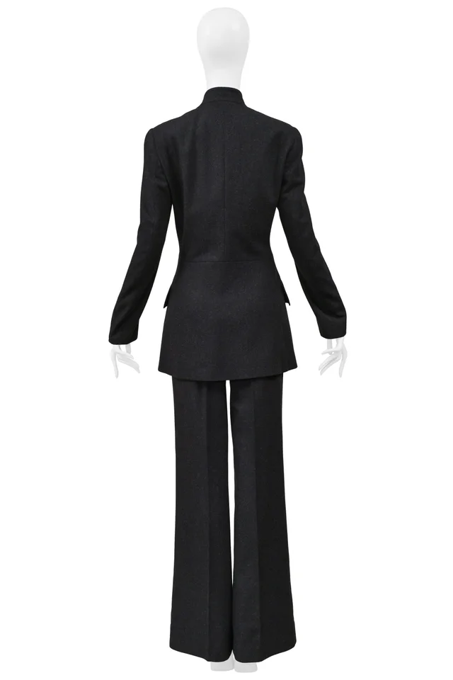 Dolce & Gabbana Charcoal Wool Suit Ensemble in Wool from Resurrection Vintage, photo 2 of 2