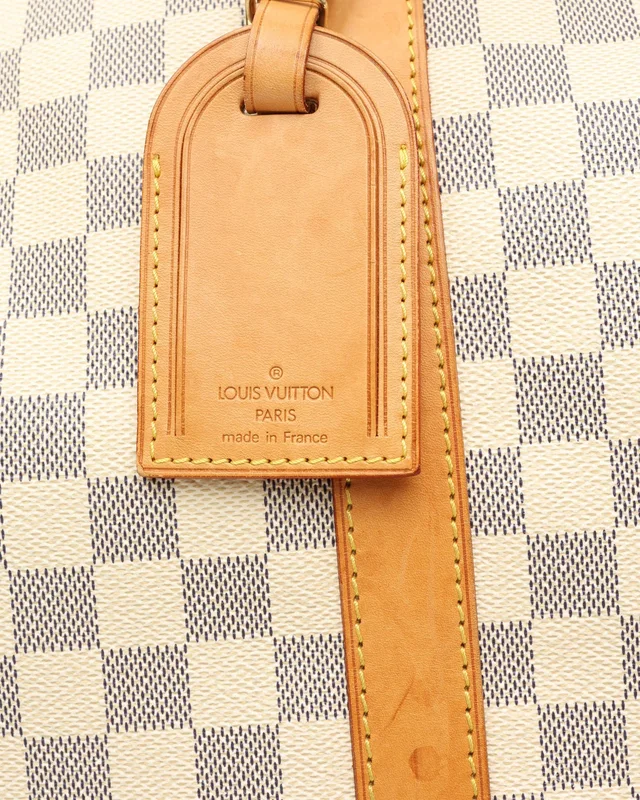 Louis Vuitton Damier Azur Keepall Bandoulière 55 in Canvas from A Retro Tale, photo 8 of 13