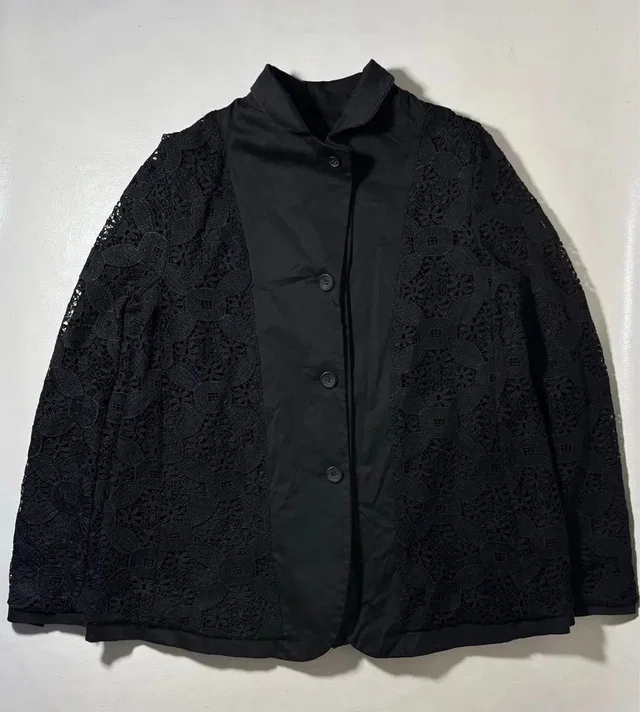 Comme des Garçons Floral Pattern Blazer Jacket in black from Grailed