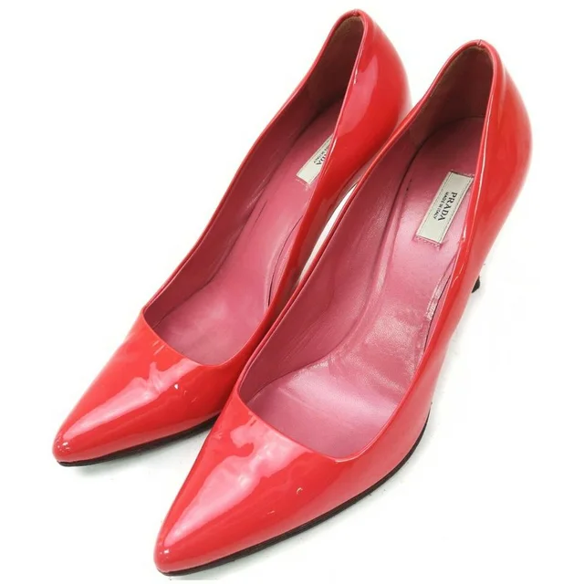 Prada 35.5 Red Patent Leather Pump Heels in Red Patent leather from Bagriculture