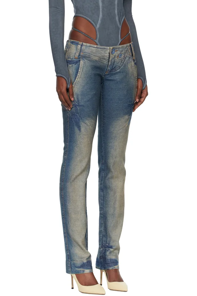 Miss Sixty Blue KNWLS Edition Tie Dye Jeans, photo 2 of 4 from SSENSE