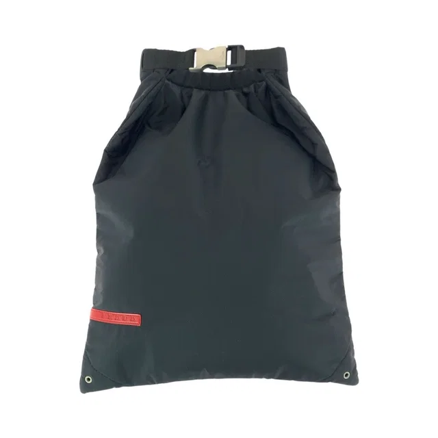 Prada Sports Line Black Silver Nylon Backpack in Black Nylon from The Reluxe