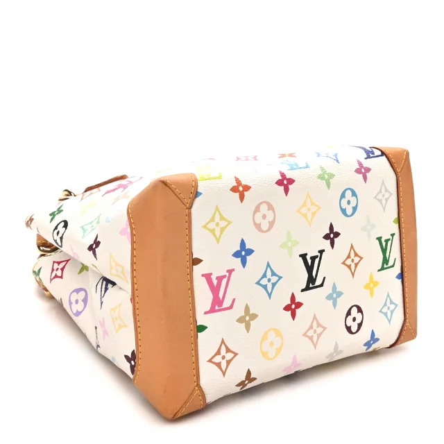 Louis Vuitton Monogram Multicolor Audra White in White Coated canvas from FASHIONPHILE, photo 4 of 9